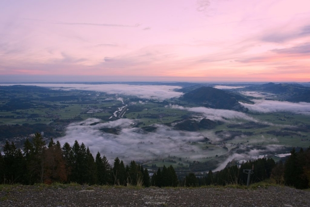 Immenstadt im leichten Nebel