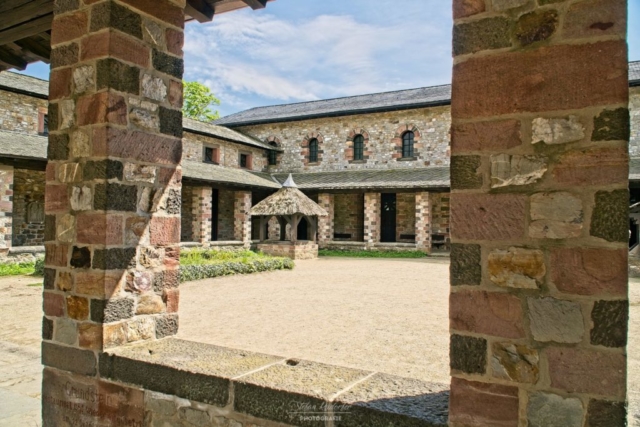 Innenhof des Kastells Saalburg