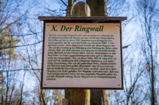 Infotafel über den Ringwall