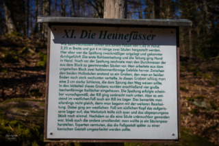 Infotafel über die Heunefässer