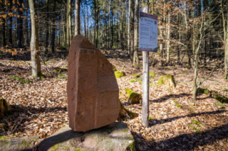 Sandsteinskulptur des Wormser Schlosses