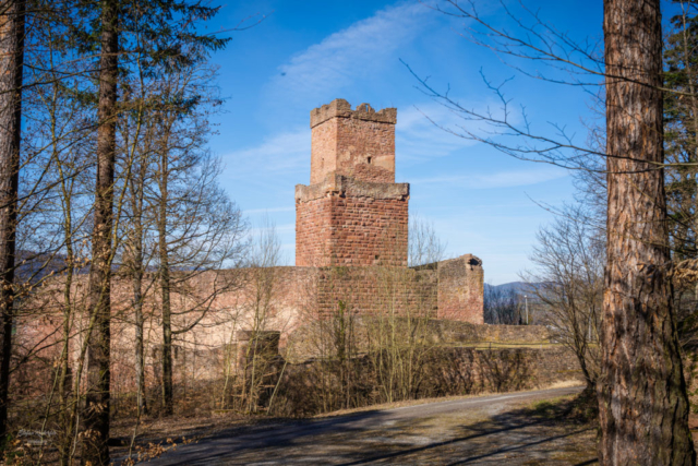 Blick auf den Turm der Freudenburg